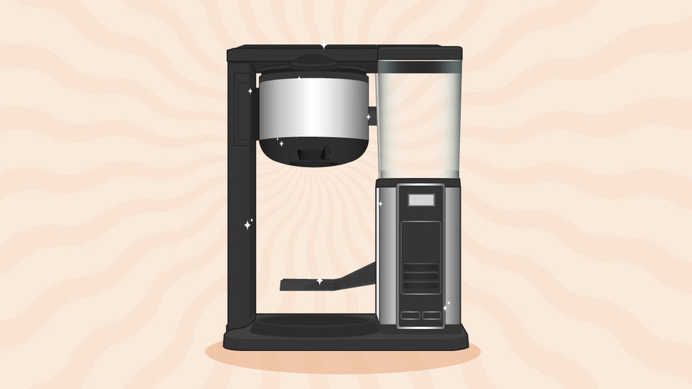 Ninja coffee maker with a water reservoir and stainless steel brewing system